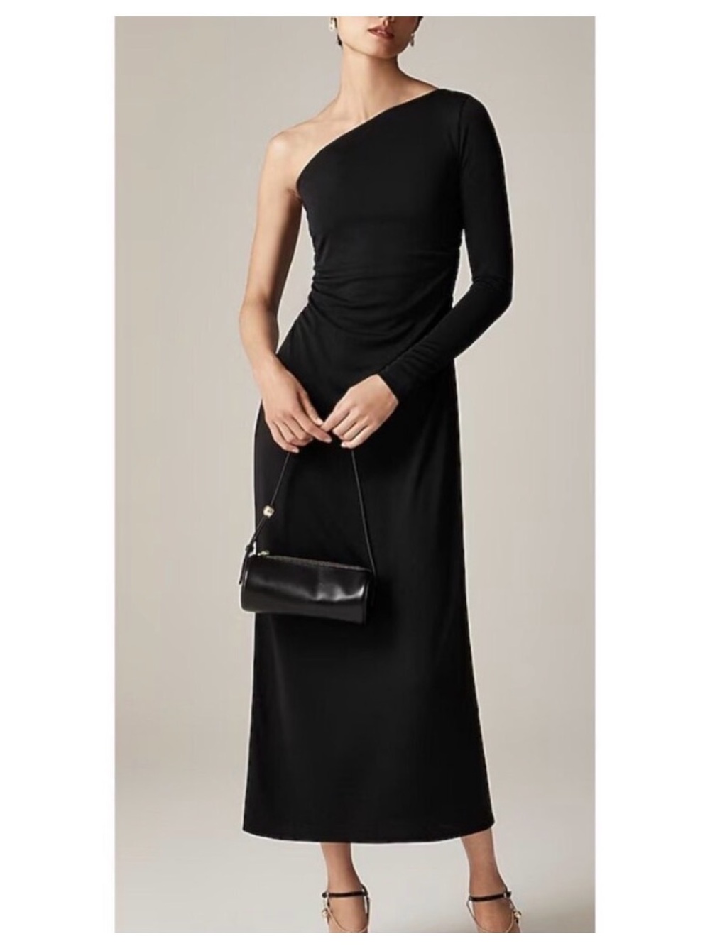 J. Crew One Shoulder Dress In Jersey Crepe Size XXS